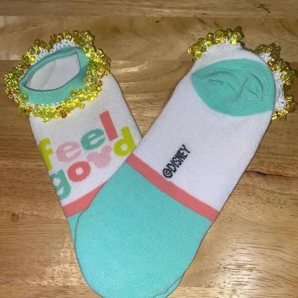 🎀2/$20🎀 Disney Minnie Mouse Feel Good Beaded Socks - Picture 4 of 5